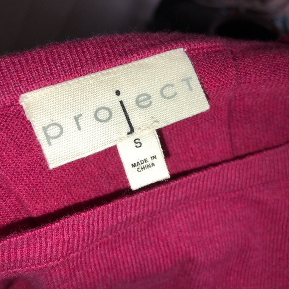 PROJECT J raspberry sweater/100%cotton - Picture 2 of 7